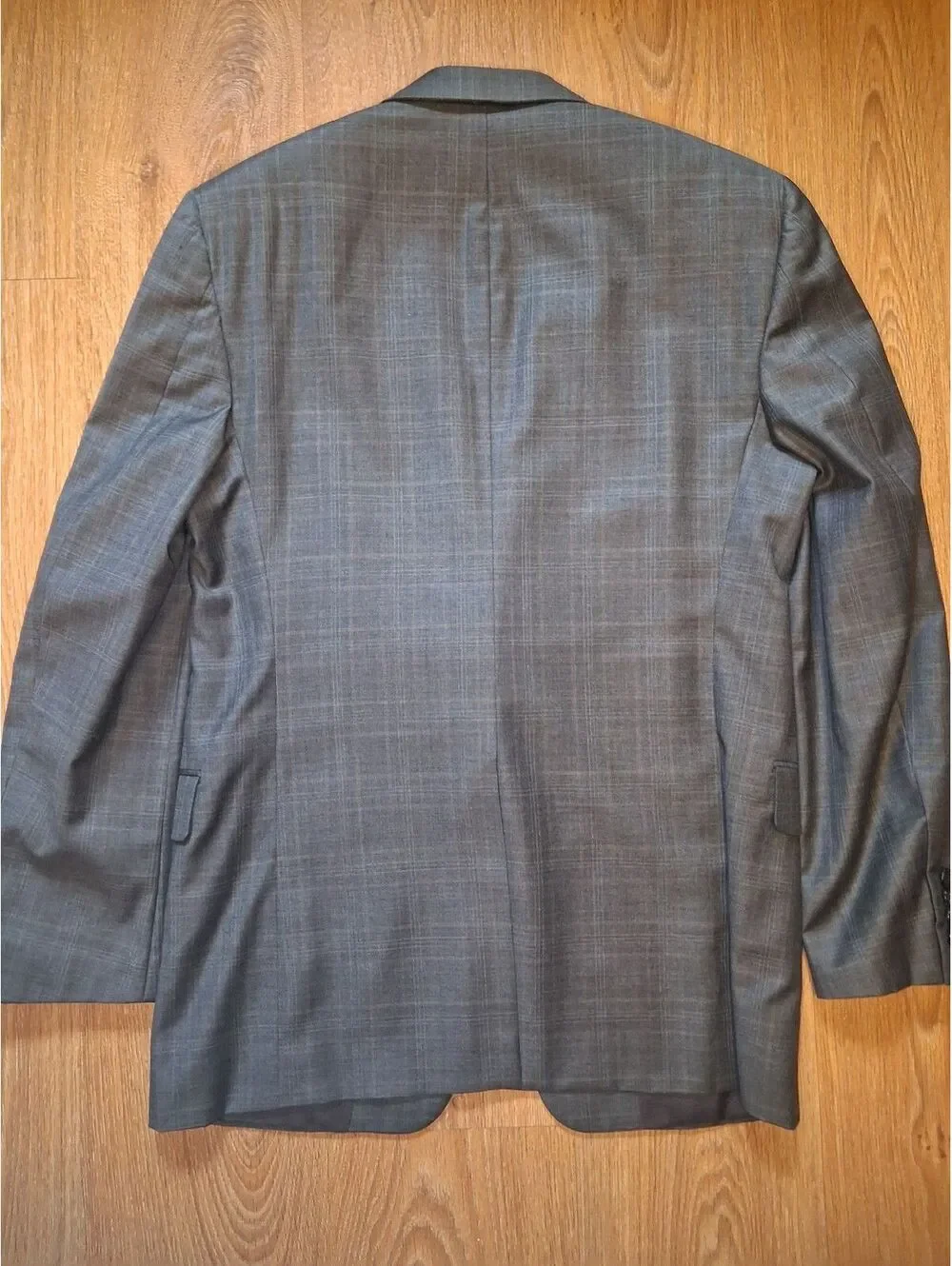 Loro Piana Hickey Freeman Sport Coat Mens 40R Gray Plaid